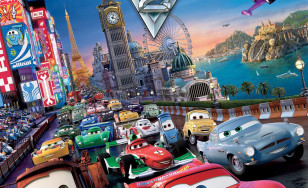 Poster for the movie "Cars 2"