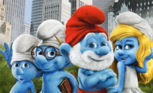 Poster for the movie "The Smurfs"