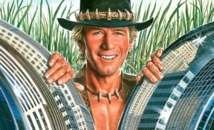 Poster for the movie "Crocodile Dundee"