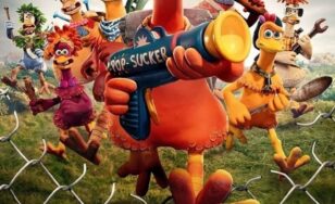 Poster for the movie "Chicken Run: Dawn of the Nugget"
